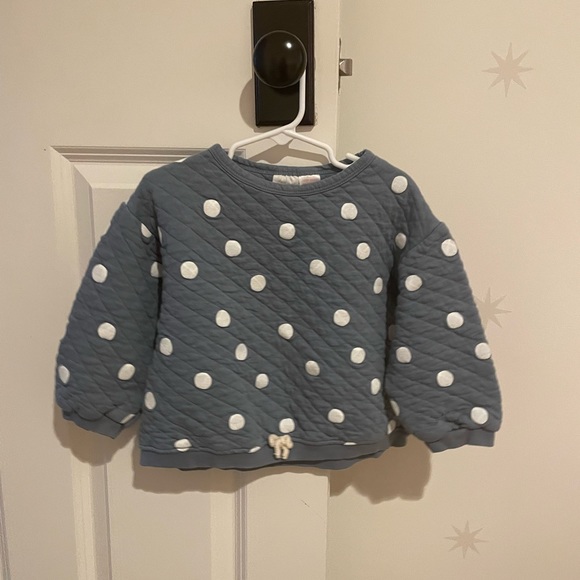 Zara quilted sweatshirt with tie bottom - Picture 1 of 3